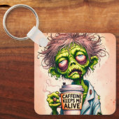 カフェイン保マイアライブゾンビ キーホルダー (正面)