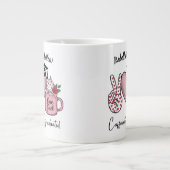 カフェイン入りとグラデーション付き名前 ジャンボコーヒーマグカップ (正面)