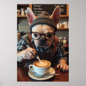 カフェイン入りのフランス語:バークスが始まる前の豆 ポスター (正面)