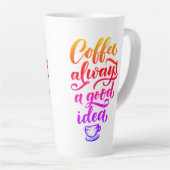 カフェイン入りの真実 カフェラテマグ (右アングル)