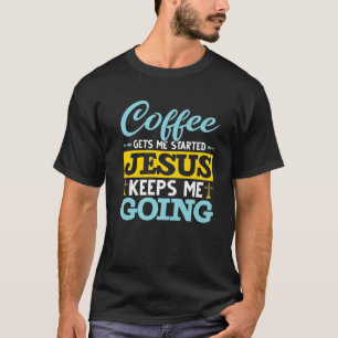 カフェイン入りキリスト・デボ・クリスチャン・コーヒー愛好家Jes Tシャツ