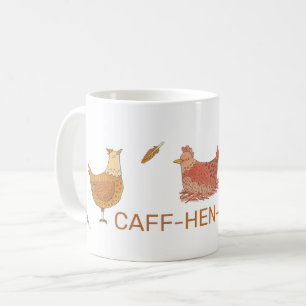 カフェイン入りチキン好おもしろいき コーヒーマグカップ