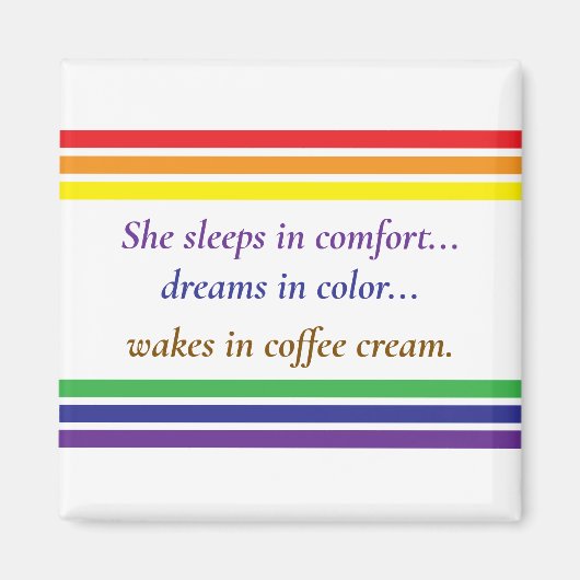 カフェイン入りドリーマー マグネット (正面)