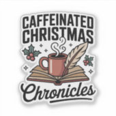 カフェイン入り クリスマスの物語 あったかブック シール (正面)