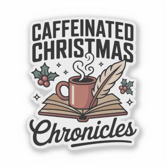 カフェイン入り クリスマスの物語 あったかブック シール (正面)