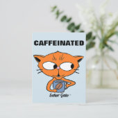 "カフェイン入り" セニョール・ガト コーヒーマグ ポストカード (スタンド正面)