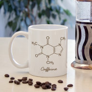 カフェイン分子コーヒー好パーソナライズされたき コーヒーマグカップ