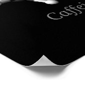 カフェイン分子ポスター ポスター (角)