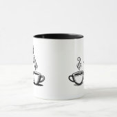 カフェイン分子マグカップ 化学式 コーヒー マグカップ (中央)