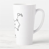 カフェイン分子化学コーヒー原子 カフェラテマグ (右)