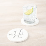 カフェイン分子化学コーヒー原子 コースター<br><div class="desc">カフェイン分子化学コーヒー原子ギフトアイディア。コーヒ素晴らしー愛好家への贈り物、化学先生への贈り物、化学学生への贈り物、素晴らしい科学ギフトアイディア!</div>