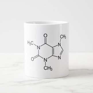 カフェイン分子化学コーヒー原子 ジャンボコーヒーマグカップ