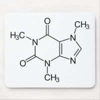 カフェイン分子化学コーヒー原子