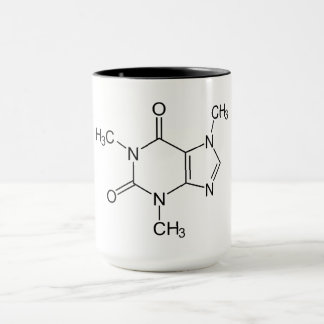 カフェイン分子化学コーヒー原子 マグカップ