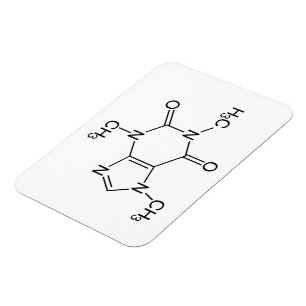 カフェイン分子化学コーヒー原子 マグネット