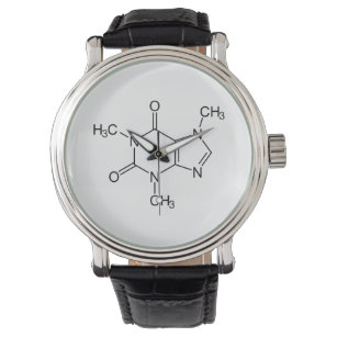 カフェイン分子化学コーヒー原子 腕時計