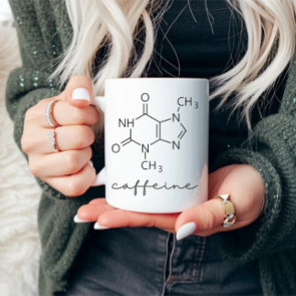 カフェイン分子化学構造 マグカップ