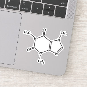 カフェイン分子構造 シール