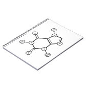 カフェイン分子構造 ノートブック (左側)