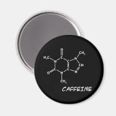 カフェイン分子磁石 マグネット (正面/裏面)