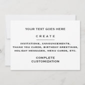 カフェイン分子豆 招待状 (裏面)