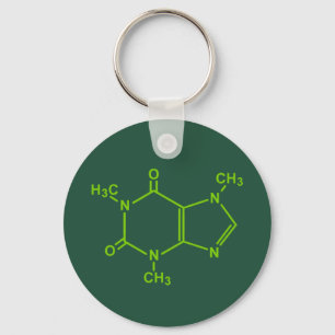 カフェイン分子 キーホルダー