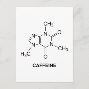 カフェイン分子 ポストカード