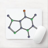 カフェイン分子 マウスパッド (マウス)