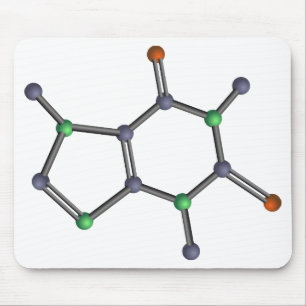 カフェイン分子 マウスパッド
