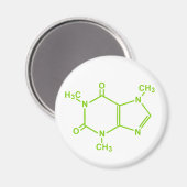 カフェイン分子 マグネット (正面/裏面)
