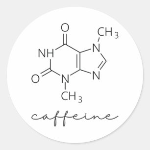 カフェイン分子 ラウンドシール