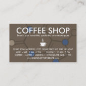 カフェイン分子 ロイヤリティカード (裏面)