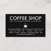 カフェイン分子 ロイヤリティカード (裏面)