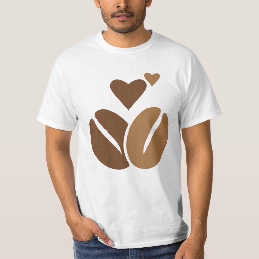 カフェイン分子Tシャツコーヒー愛好家の化学 Tシャツ (正面)