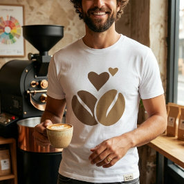 カフェイン分子Tシャツ コーヒー愛好家 化学 Tシャツ