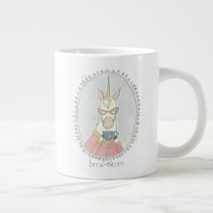 カフェイン化かわいこちゃん 一角獣 ジャンボコーヒーマグカップ