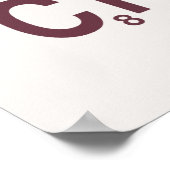 カフェイン化学式 ポスター (角)