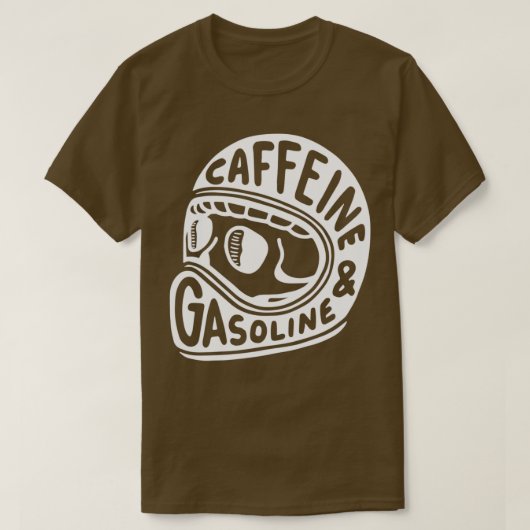 カフェイン及びガソリン Tシャツ (デザイン正面)