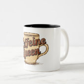 カフェイン女王 ツートーンマグカップ (正面右)