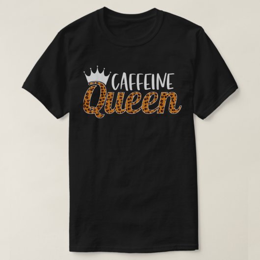 カフェイン女王 Tシャツ (デザイン正面)