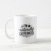 カフェイン好きのためのマグカップ　面白い名言 コーヒーマグカップ (左)
