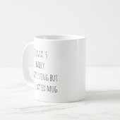 カフェイン好きのための面白い名前入りグッズ コーヒーマグカップ (正面左)