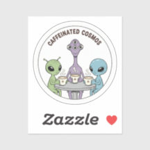 カフェイン宇宙人 コーヒー好きのためのかわいいエイリアン デザイン