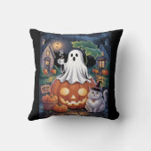 カフェイン幽霊&キャット装飾用クッション クッション (裏面)