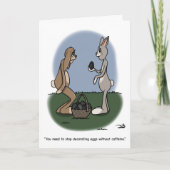 カフェイン復活祭グリーティングカード カード (正面)