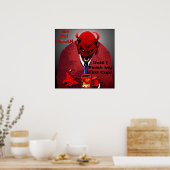 カフェイン悪魔 ポスター (キッチン)