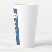 カフェイン抜き話は私には行かない カフェラテマグ (正面)