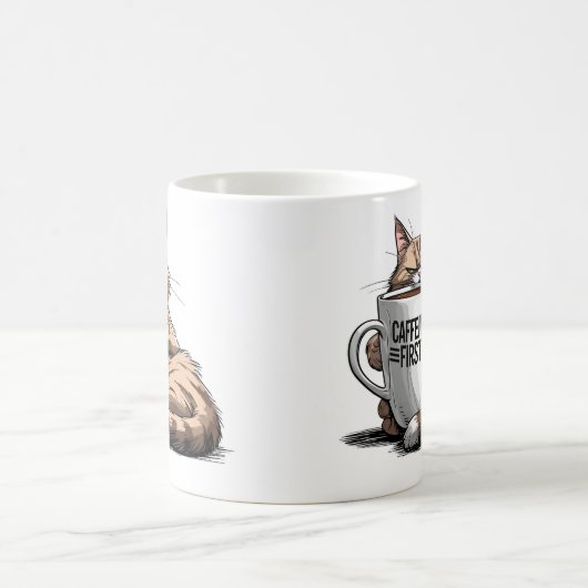 カフェイン最初のコーヒーのマグカップごたえのあるコーヒー愛好家 コーヒーマグカップ (中央)
