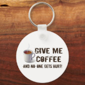 カフェイン欠乏 キーホルダー (正面)