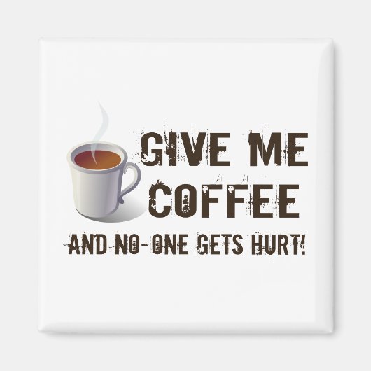 カフェイン欠乏 マグネット (正面)